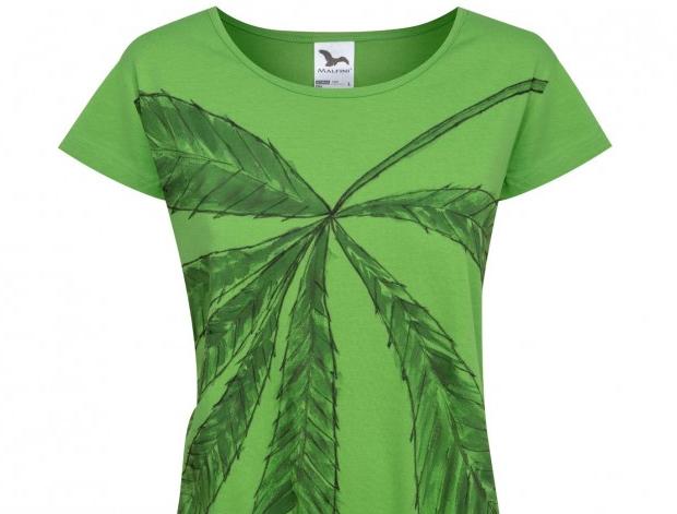 Malované lněné šaty Skrývám šelmu