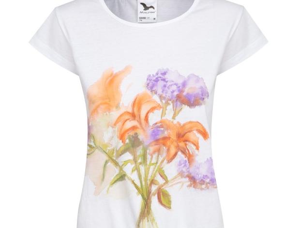 Malované lněné šaty Skrývám šelmu