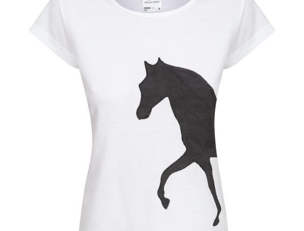 Malované lněné šaty Skrývám šelmu