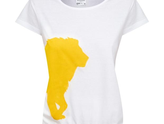 Malované lněné šaty Skrývám šelmu