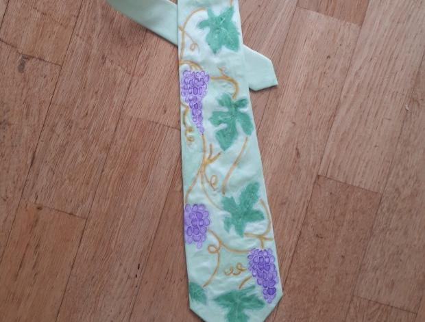 Malované lněné šaty Skrývám šelmu