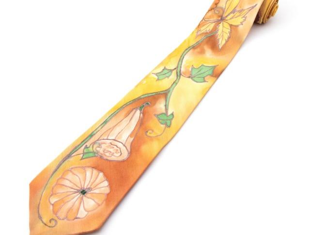 Malované lněné šaty Skrývám šelmu