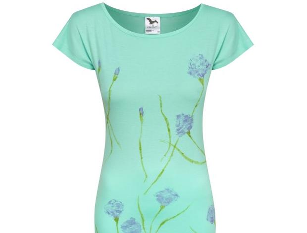 Malované lněné šaty Skrývám šelmu