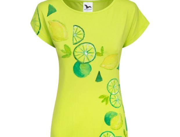 Malované lněné šaty Skrývám šelmu