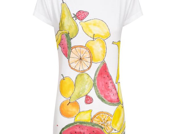 Malované lněné šaty Skrývám šelmu