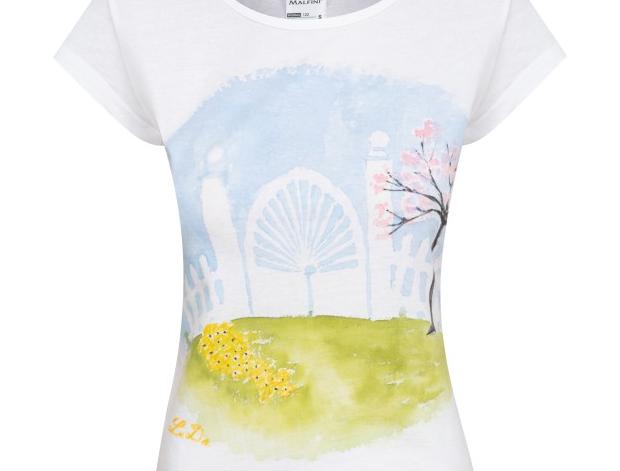 Malované lněné šaty Skrývám šelmu