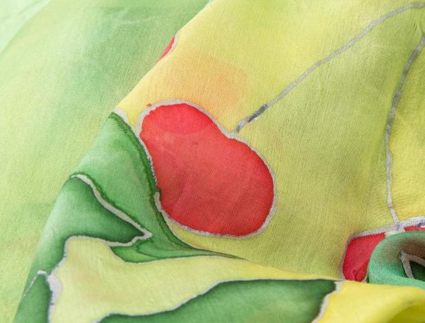 Malované lněné šaty Skrývám šelmu