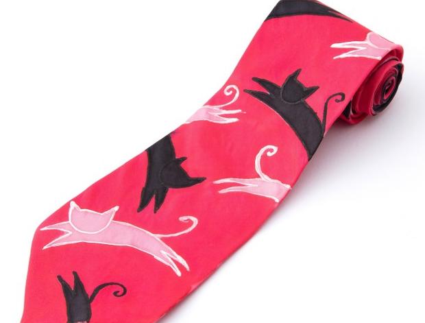 Malované lněné šaty Skrývám šelmu