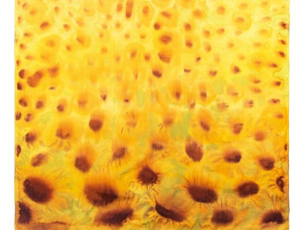 Malované lněné šaty Skrývám šelmu