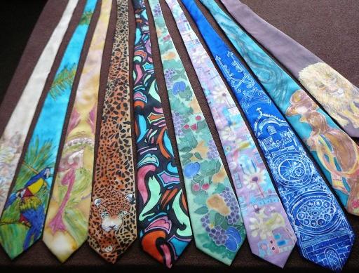 Malované lněné šaty Skrývám šelmu