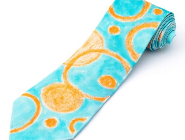 Malované lněné šaty Skrývám šelmu