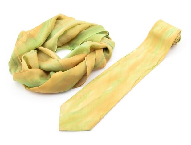 Malované lněné šaty Skrývám šelmu