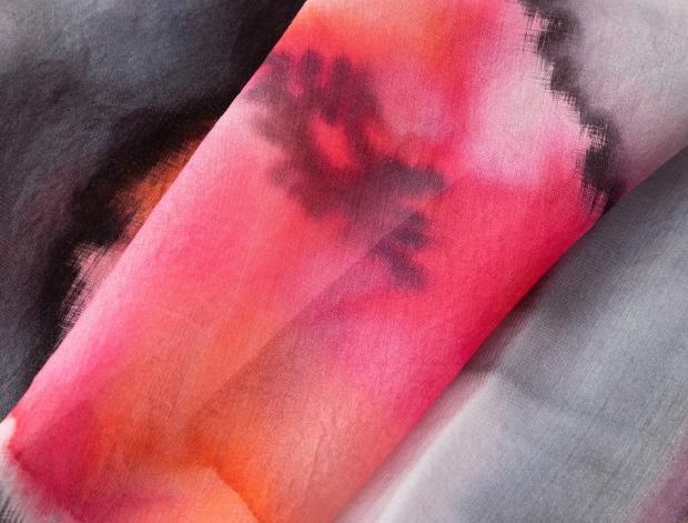 Malované lněné šaty Skrývám šelmu