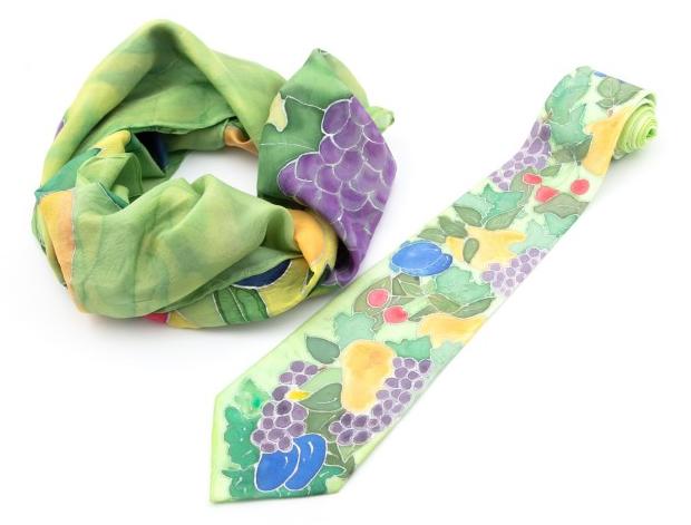 Malované lněné šaty Skrývám šelmu