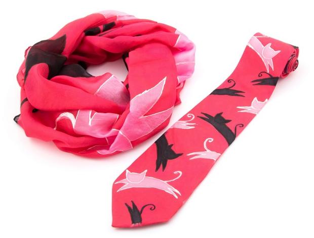 Malované lněné šaty Skrývám šelmu