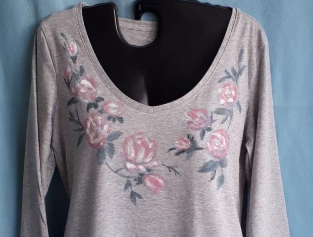 Malované lněné šaty Skrývám šelmu