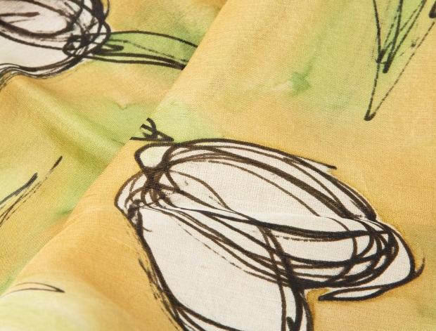 Malované lněné šaty Skrývám šelmu