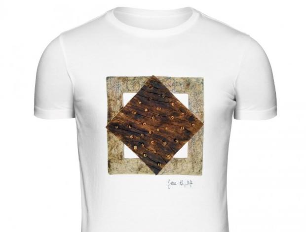 Malované lněné šaty Skrývám šelmu