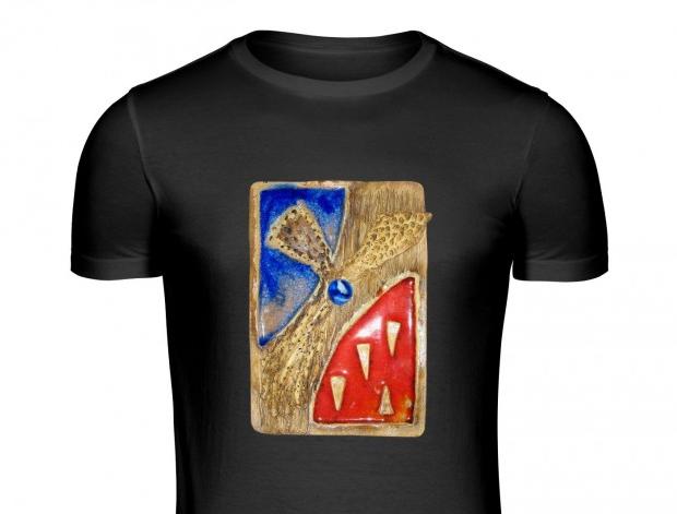 Malované lněné šaty Skrývám šelmu