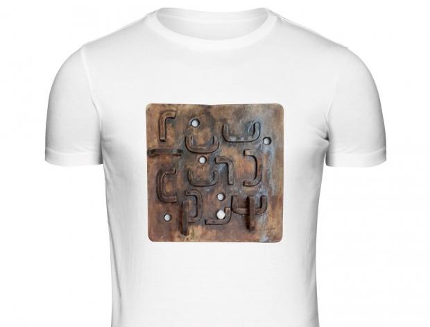 Malované lněné šaty Skrývám šelmu