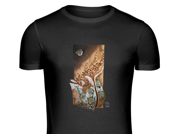 Malované lněné šaty Skrývám šelmu