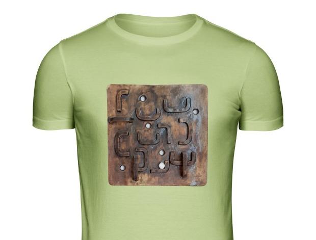 Malované lněné šaty Skrývám šelmu