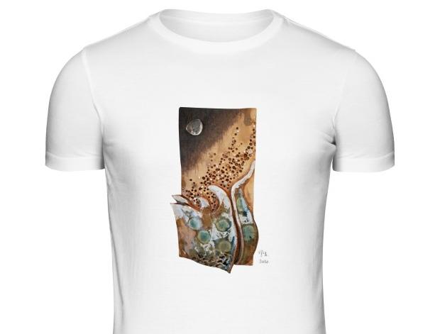 Malované lněné šaty Skrývám šelmu