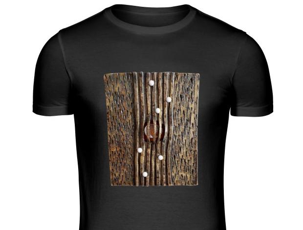 Malované lněné šaty Skrývám šelmu