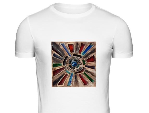 Malované lněné šaty Skrývám šelmu