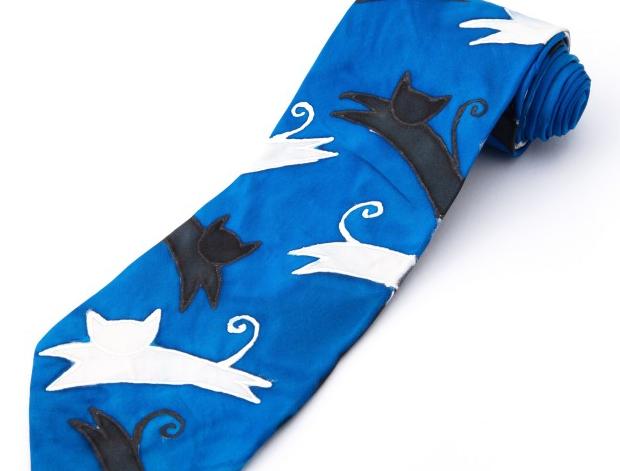 Malované lněné šaty Skrývám šelmu