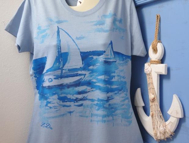 Malované lněné šaty Skrývám šelmu