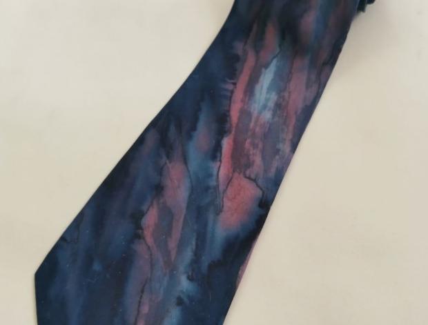 Malované lněné šaty Skrývám šelmu