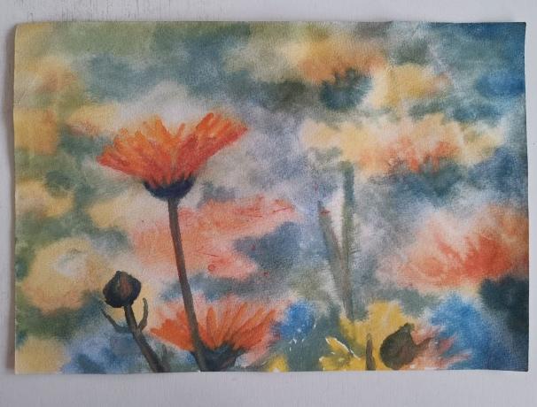 Malované lněné šaty Skrývám šelmu