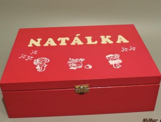 Dřevěný box NATÁLKA