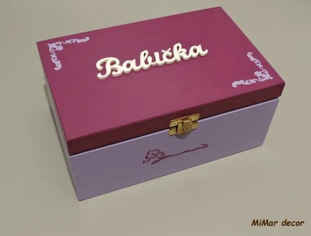 Sada 3 krabiček na sponky, gumičky