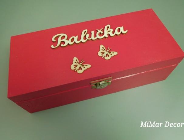 Sada 3 krabiček na sponky, gumičky