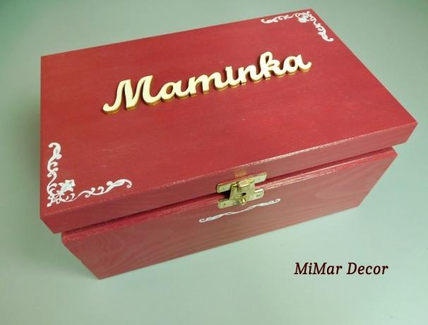 Sada 3 krabiček na sponky, gumičky