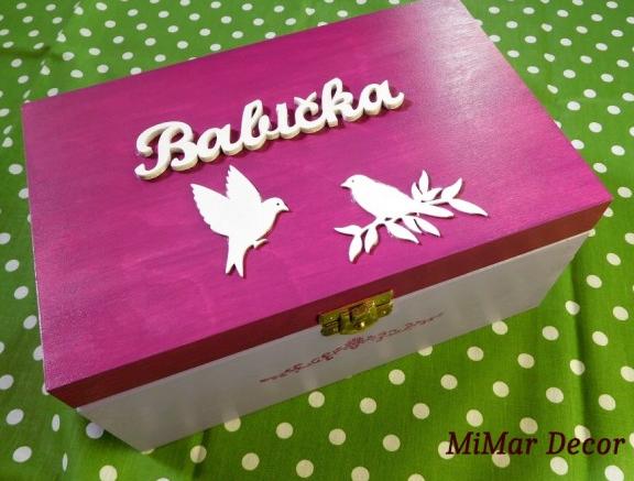 Sada 3 krabiček na sponky, gumičky