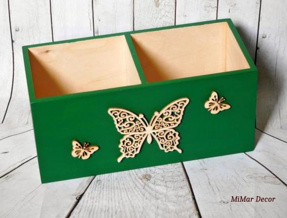 Sada 3 krabiček na sponky, gumičky