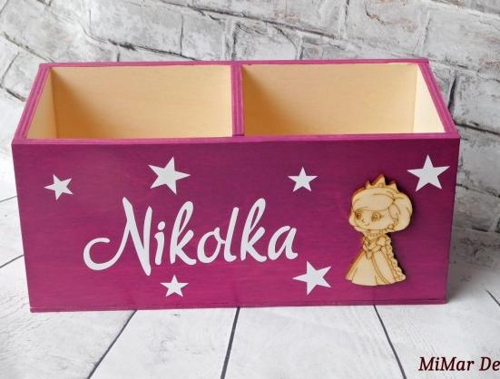 Sada 3 krabiček na sponky, gumičky