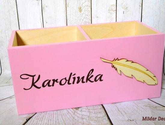 Sada 3 krabiček na sponky, gumičky