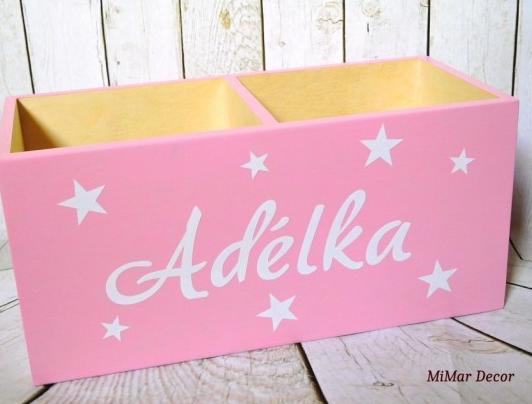 Sada 3 krabiček na sponky, gumičky