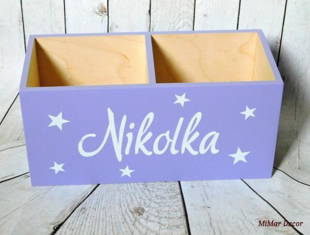 Sada 3 krabiček na sponky, gumičky