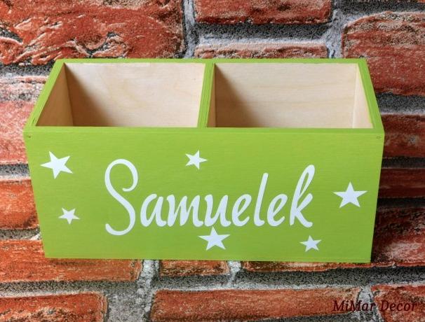 Sada 3 krabiček na sponky, gumičky