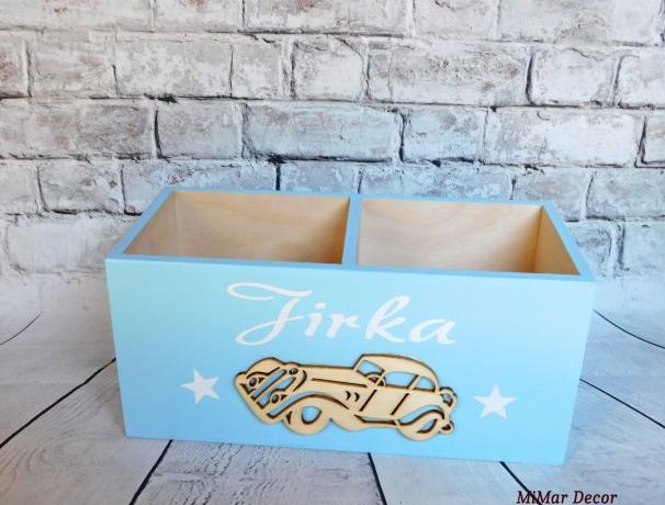 Sada 3 krabiček na sponky, gumičky