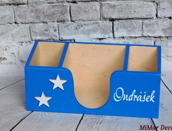 Sada 3 krabiček na sponky, gumičky