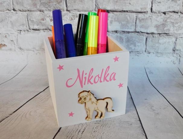 Sada 3 krabiček na sponky, gumičky