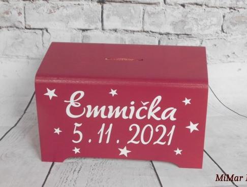 Sada 3 krabiček na sponky, gumičky