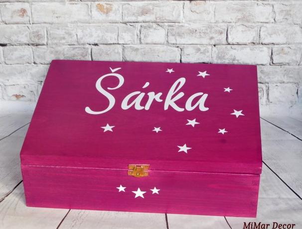 Sada 3 krabiček na sponky, gumičky