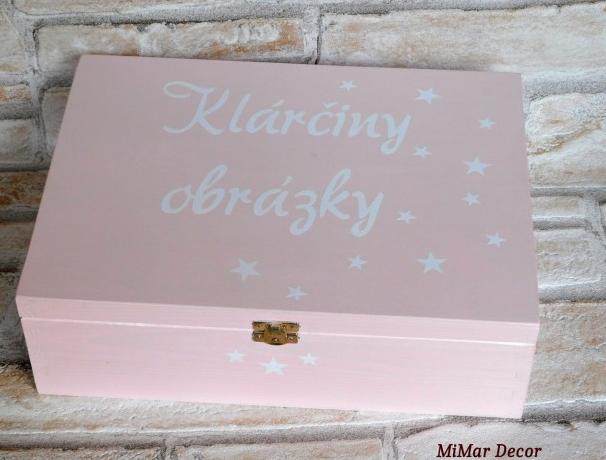 Sada 3 krabiček na sponky, gumičky